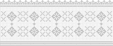 Fillet pattern of crocheted curtains