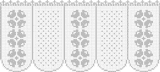 Fillet pattern of crocheted curtains