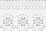 Fillet pattern of crocheted curtains