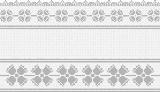 Fillet pattern of crocheted curtains