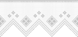 Fillet pattern of crocheted curtains