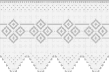 Fillet pattern of crocheted curtains