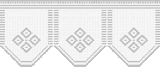 Fillet pattern of crocheted curtains