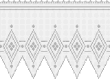 Fillet pattern of crocheted curtains