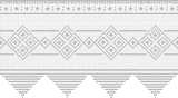 Fillet pattern of crocheted curtains