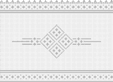 Fillet pattern of crocheted curtains