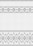 Fillet pattern of crocheted curtains