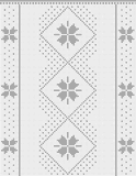 Fillet pattern of crocheted curtains