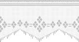 Fillet pattern of crocheted curtains