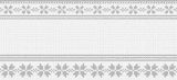 Fillet pattern of crocheted curtains