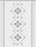 Fillet pattern of crocheted curtains