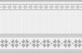 Fillet pattern of crocheted curtains