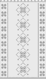 Fillet pattern of crocheted curtains