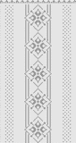 Fillet pattern of crocheted curtains