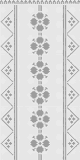 Fillet pattern of crocheted curtains