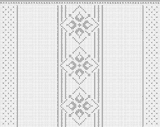 Fillet pattern of crocheted curtains