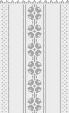 Fillet pattern of crocheted curtains