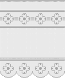 Fillet pattern of crocheted curtains