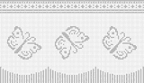 Fillet pattern of crocheted curtains