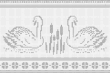 Fillet pattern of crocheted curtains