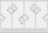 Fillet pattern of crocheted curtains