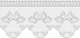 Fillet pattern of crocheted curtains