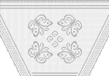 Fillet pattern of crocheted curtains