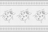 Fillet pattern of crocheted curtains