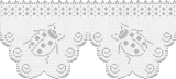 Fillet pattern of crocheted curtains