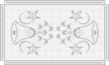 Fillet pattern of crocheted curtains