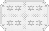 Fillet pattern of crocheted curtains