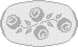 Fillet crochet pattern+ tablecloth